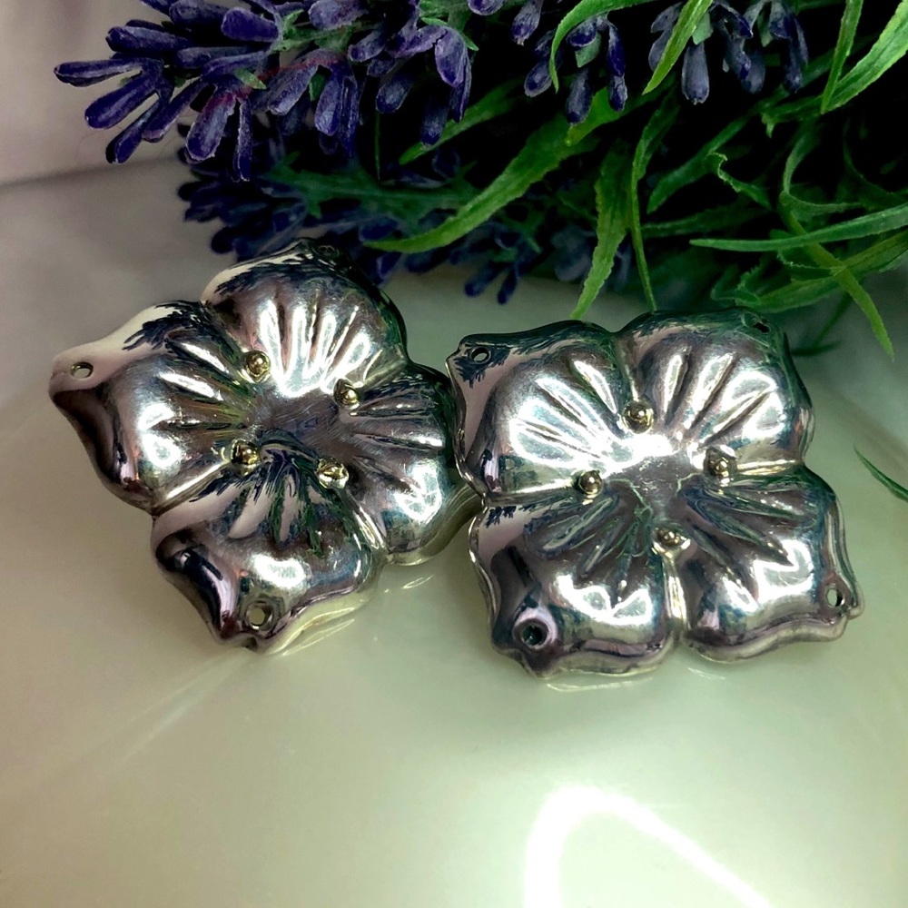 Sterling Silver Dogwood Earrings